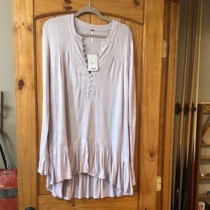 Free People Soft Pink Tunic Top